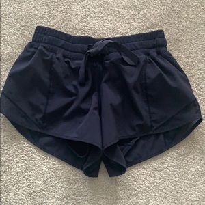 Navy lulu lemon shorts
